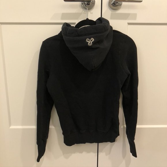 TNA Black Pullover Hoodie (XS) - Picture 2 of 3